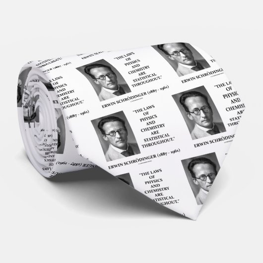 Physik-Chemie Erwin Schrödinger statistisch Krawatte (Gerollt)