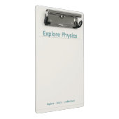 Physik-Clipboard – Minimales Design| Benutzerdefin Mini Klemmbrett (Schrägansicht)