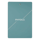 Physik-Clipboard – Minimales Design| Benutzerdefin Mini Klemmbrett (Rückseite)