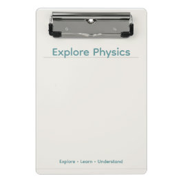 Physik-Clipboard – Minimales Design| Benutzerdefin Mini Klemmbrett