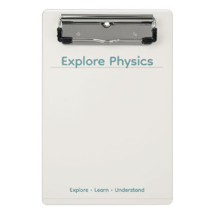 Physik-Clipboard – Minimales Design  Benutzerdefin Mini Klemmbrett