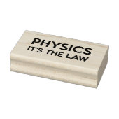 PHYSIK - DAS Zitat "JURISTISCHE Wissenschaft" Gummistempel (Stempel)