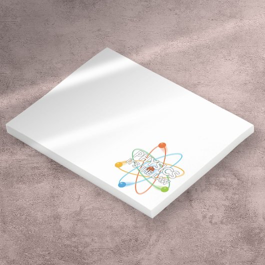 PHYSIK - DAS Zitat "JURISTISCHE Wissenschaft" Post-it Klebezettel