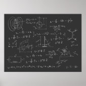 Physik-Diagramme und -Formeln Poster (Vorne)