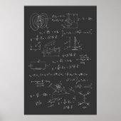 Physik-Diagramme und -Formeln Poster (Vorne)
