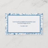 Physik Doodle Science Sketch Personalisierter Text Visitenkarte (Rückseite)