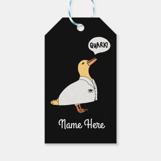 Physik-Duck Geschenkanhänger (Vorderseite)