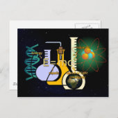 Physik E=mc2 farbiges Design Postkarte (Vorne/Hinten)