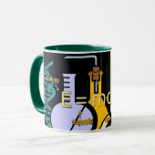 Physik E=mc2 farbiges Design Tasse (Vorderseite Links)