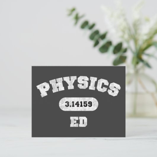 Physik Ed Postkarte (Stehend Vorderseite)