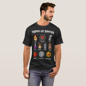 Physik Energiearten T-Shirt (Vorne ganz)