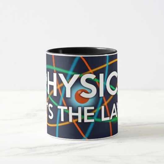 PHYSIK. ES IST DIE GESETZLICHE Wissenschaft Tasse (Zentrum)
