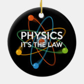 PHYSIK. ES IST DIE RECHTSPOTENwissenschaft Keramik Ornament (Hinten)