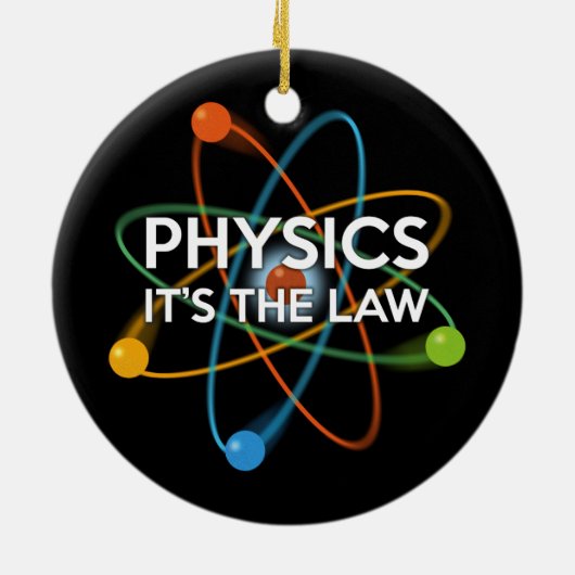 PHYSIK. ES IST DIE RECHTSPOTENwissenschaft Keramik Ornament (Hinten)