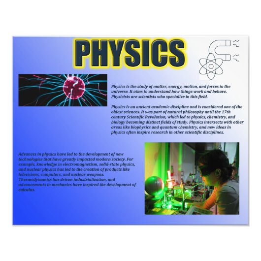 Physik Fotodruck (Vorne)