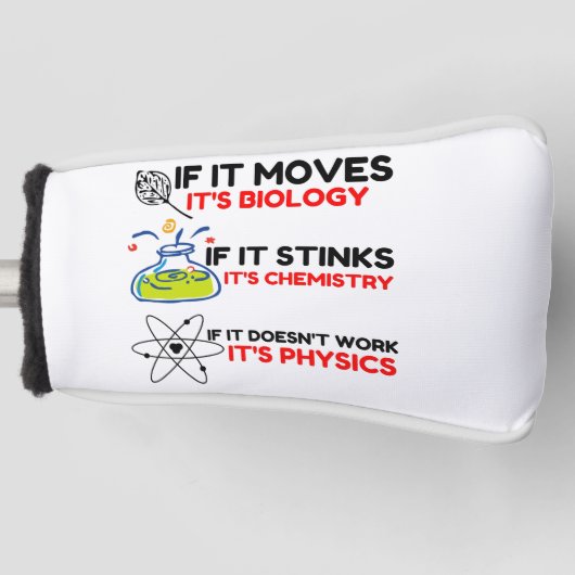 PHYSIK FÜR BIOLOGIE GOLF HEADCOVER (Vorderseite)