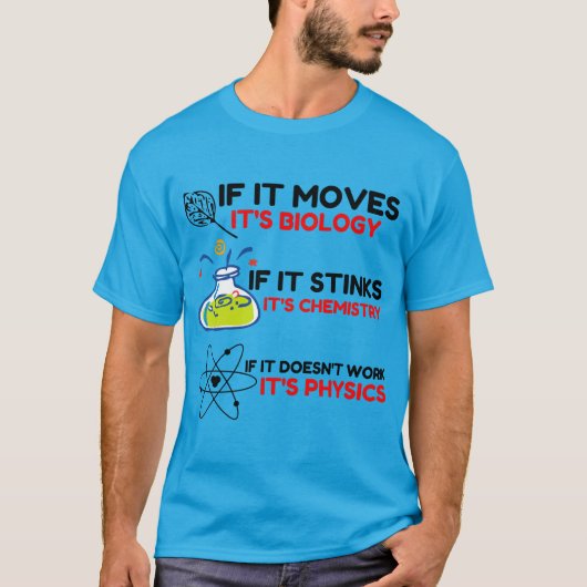 PHYSIK FÜR BIOLOGIE T-Shirt (Vorderseite)