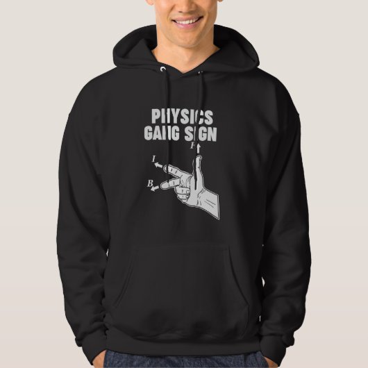 Physik-Gang-Schild Hoodie (Vorderseite)