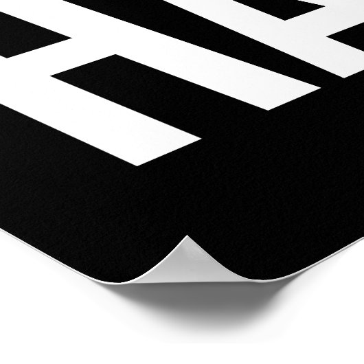 Physik gibt mir ein großes Vorzeichen Poster (Ecke)