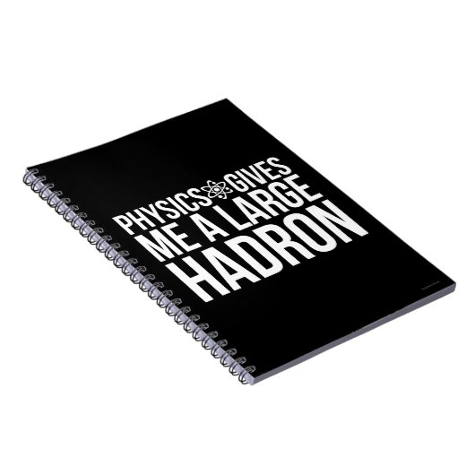 Physik gibt mir einen großen Hadron Notizblock (Rechte Seite)