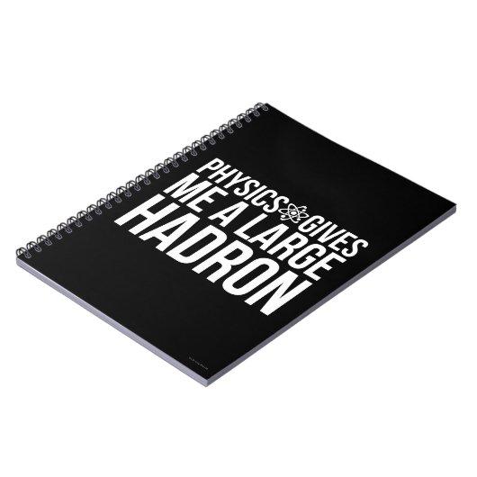 Physik gibt mir einen großen Hadron Notizblock (Linke Seite)