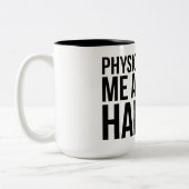 Physik gibt mir einen großen Hadron Zweifarbige Tasse (Links)