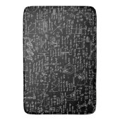 Physik-Gleichungen auf schwarzem // Badematte (Vorderseite Vertikal)