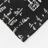 Physik-Gleichungen auf schwarzem // Fleecedecke (Ecke)