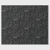 Physik-Gleichungen auf schwarzem // Geschenkpapier (Flach)