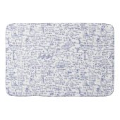 Physik-Gleichungen im blauen Stift // Badematte (Vorderseite)