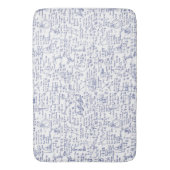 Physik-Gleichungen im blauen Stift // Badematte (Vorderseite Vertikal)