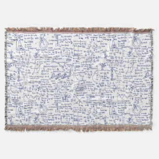 Physik-Gleichungen im blauen Stift // Decke