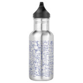 Physik-Gleichungen im blauen Stift // Trinkflasche (Rechts)
