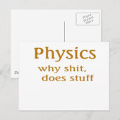 Physik Humor Postkarte (Vorne/Hinten)