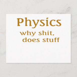 Physik Humor Postkarte