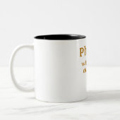 Physik Humor Zweifarbige Tasse (Links)
