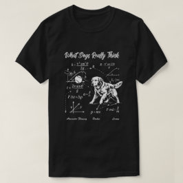 Physik Hund Golden Retriever Wissenschaft Nerd T-S T-Shirt