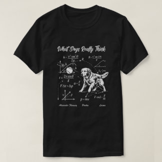 Physik Hund Golden Retriever Wissenschaft Nerd T-S T-Shirt