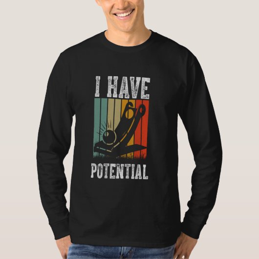 Physik Ich habe einen potenziellen Energiewitz-Leh T-Shirt (Vorderseite)