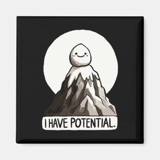 Physik Joke - Ich habe potenzielle Rock Mountain S Magnet
