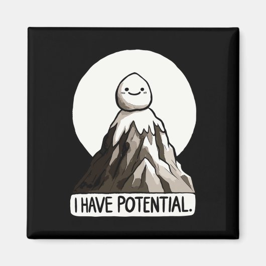 Physik Joke - Ich habe potenzielle Rock Mountain S Magnet (Vorne)