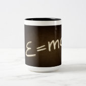 Physik-Kaffee-Tasse mit Einsteins berühmter Zweifarbige Tasse (Mittel)