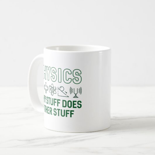 Physik Kaffeetasse (Vorderseite Links)