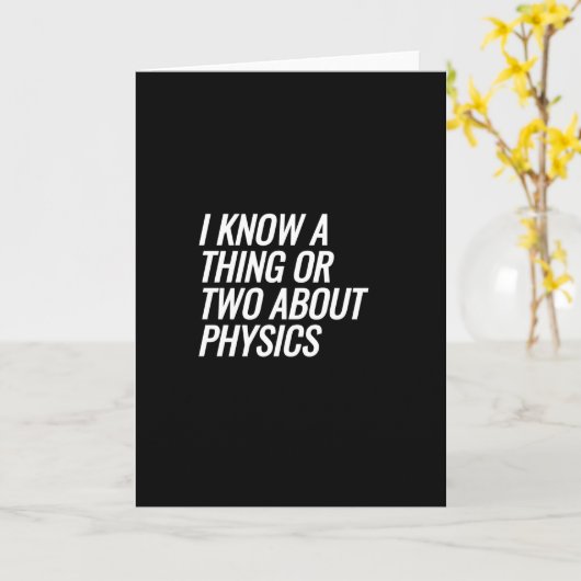 Physik Karte (Gelbe Blume)