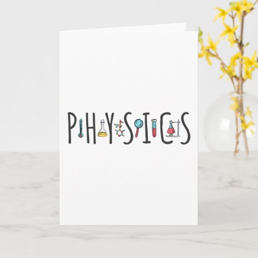 Physik Karte (Gelbe Blume)