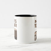 Physik-Lehrer-(lustiges) Geschenk Zweifarbige Tasse (Mittel)