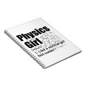 Physik-Mädchen| Geschenke der Physik Notizblock (Rechte Seite)