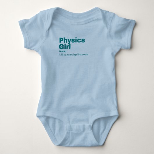 Physik-Mädchen - Physik Baby Strampler (Vorderseite)