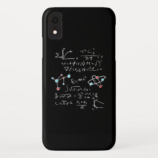 Physik Math Formel Lehrer Schüler Atome und Mol Case-Mate iPhone Hülle (Rückseite)