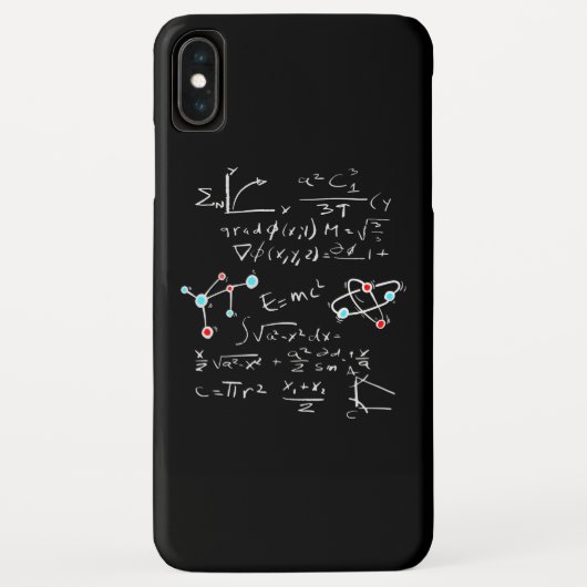 Physik Math Formel Lehrer Student Atome und Mol Case-Mate iPhone Hülle (Rückseite)
